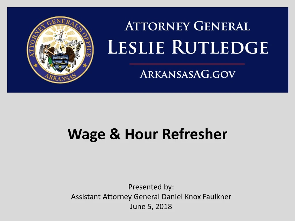 wage hour refresher