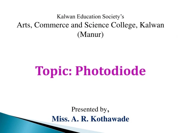 Kalwan Education Society’s Arts , Commerce and Science College, Kalwan ( Manur )