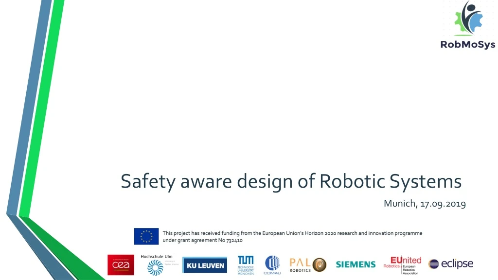 safety aware design of robotic systems