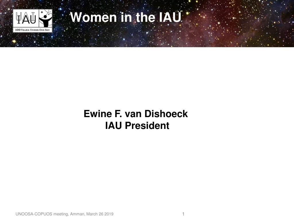 women in the iau