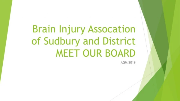 Brain Injury Assocation of Sudbury and District MEET OUR BOARD