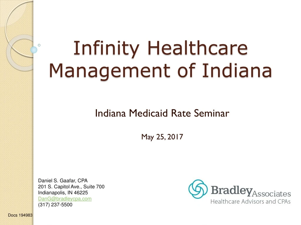 infinity healthcare management of indiana