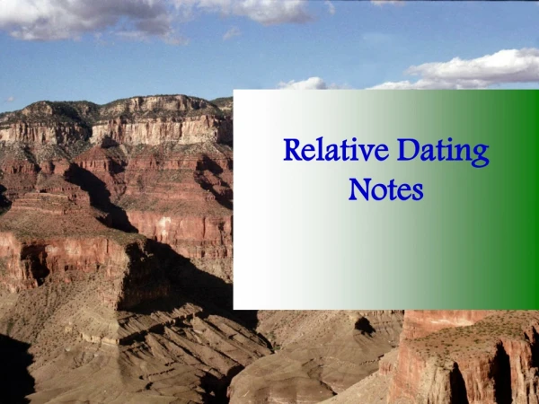 Relative Dating Notes
