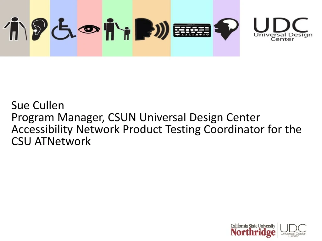 sue cullen program manager csun universal design