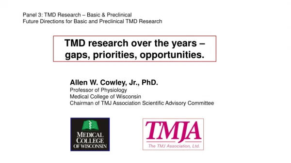Panel 3: TMD Research – Basic &amp; Preclinical