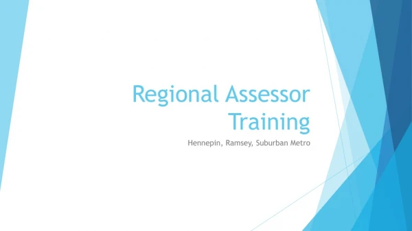 Regional Assessor Training