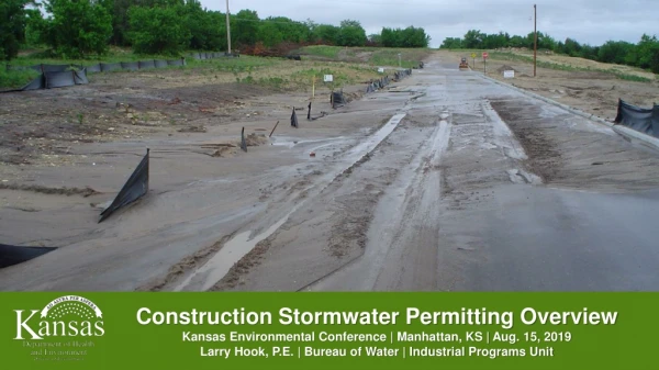 Construction Stormwater Permitting Overview