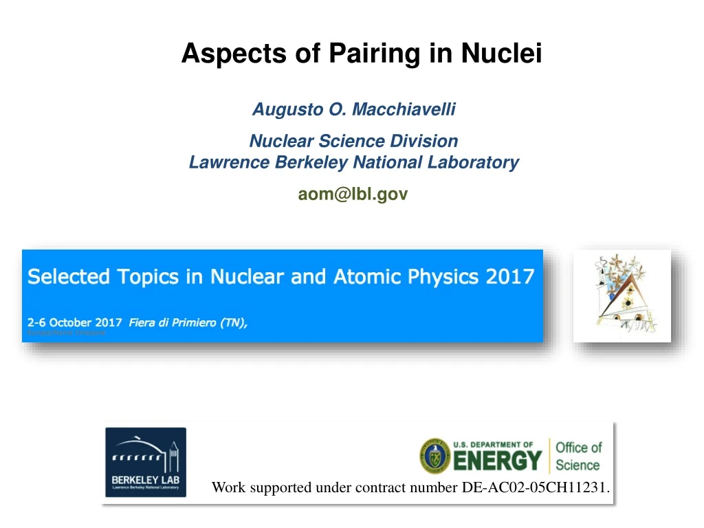 aspects of pairing in nuclei