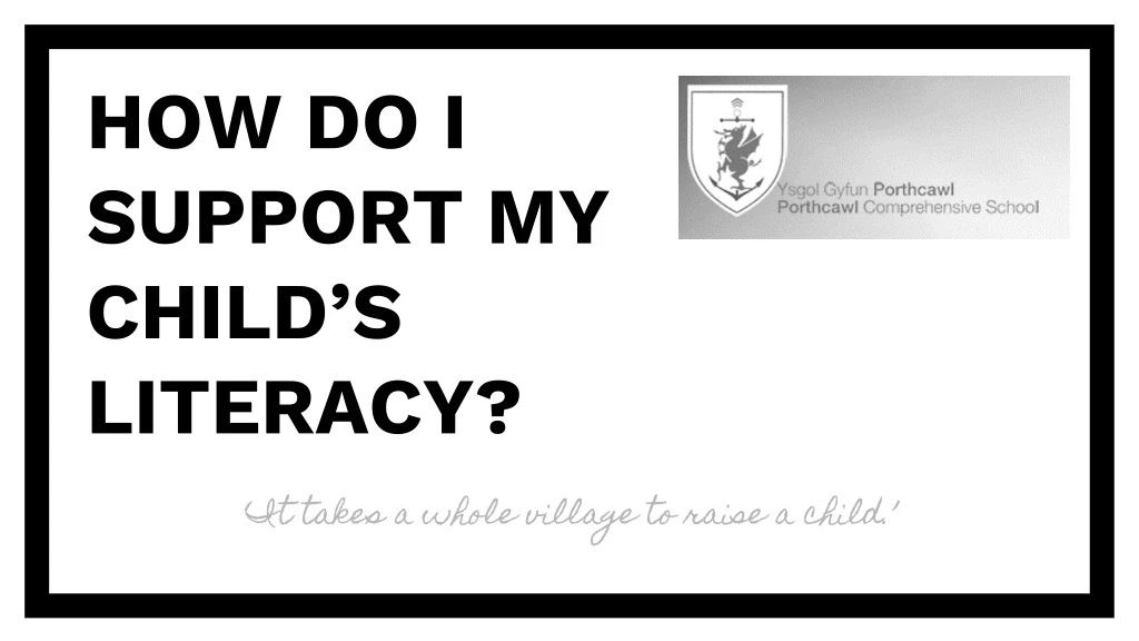 how do i support my child s literacy