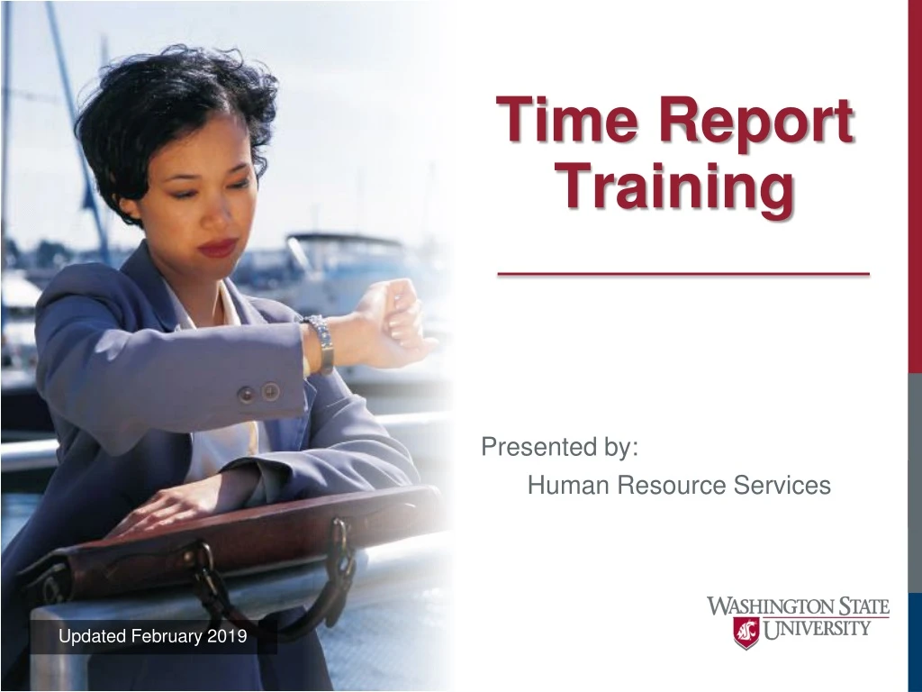 time report training