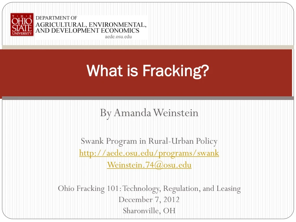 what is fracking