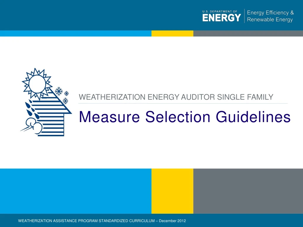 measure selection guidelines