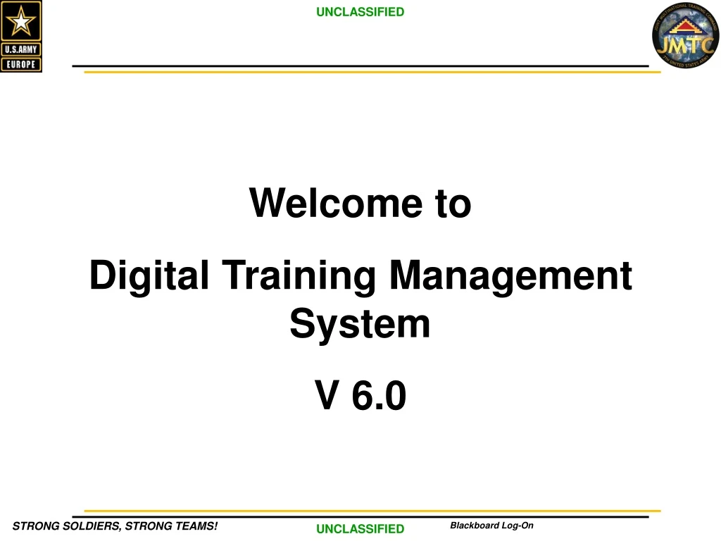 welcome to digital training management system