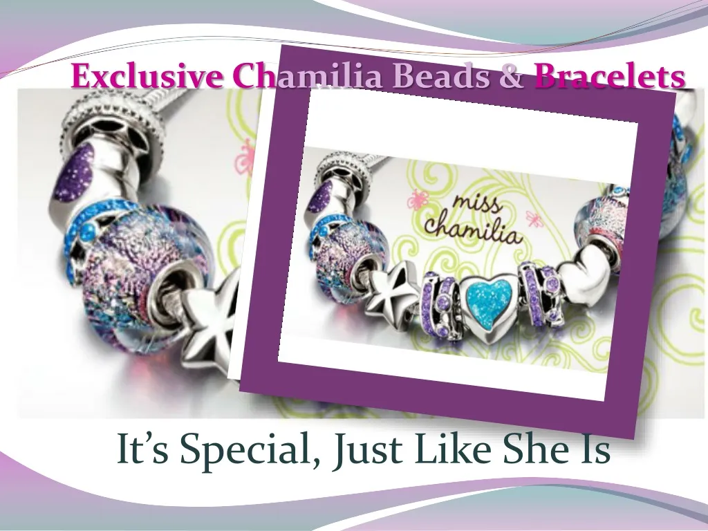 exclusive ch amilia beads bracelets