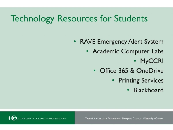 Technology Resources for Students
