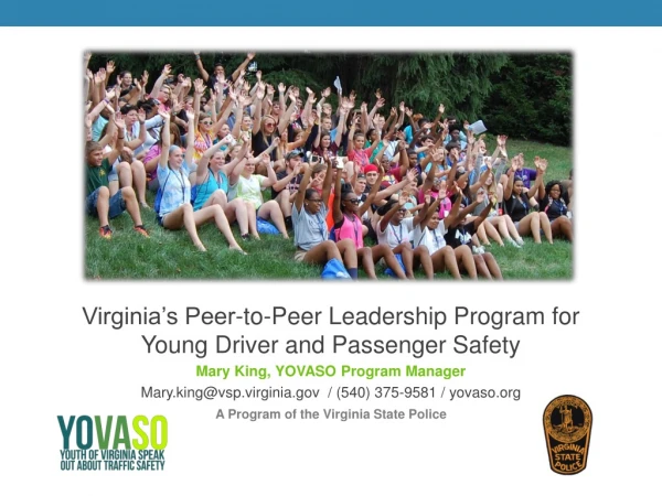 Virginia’s Peer-to-Peer Leadership Program for Young Driver and Passenger Safety
