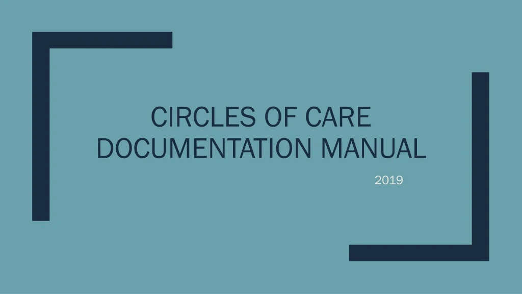 circles of care documentation manual