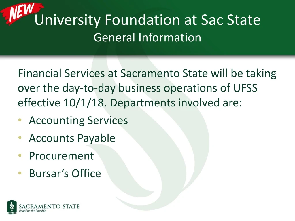 university foundation at sac state general information