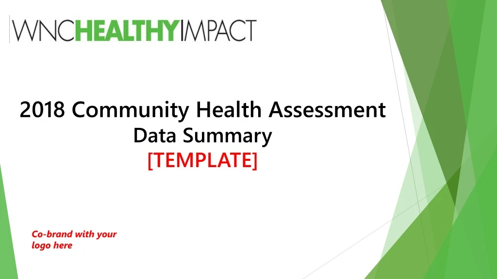 2018 community health assessment data summary template