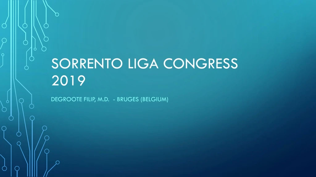 sorrento liga congress 2019