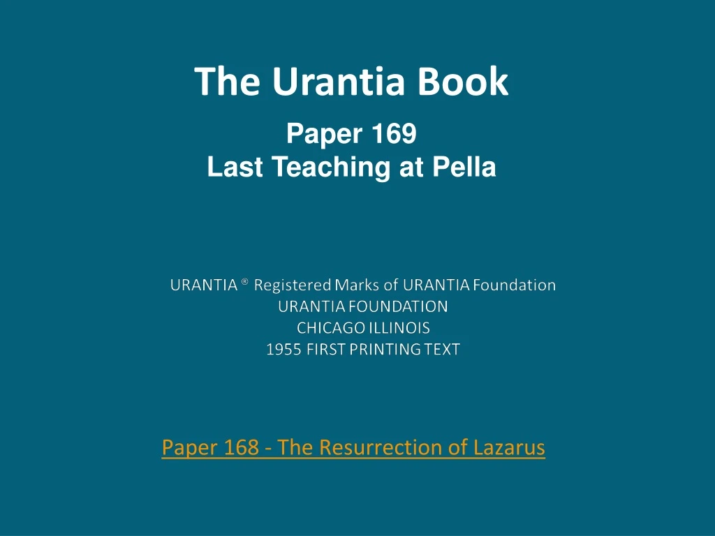 the urantia book