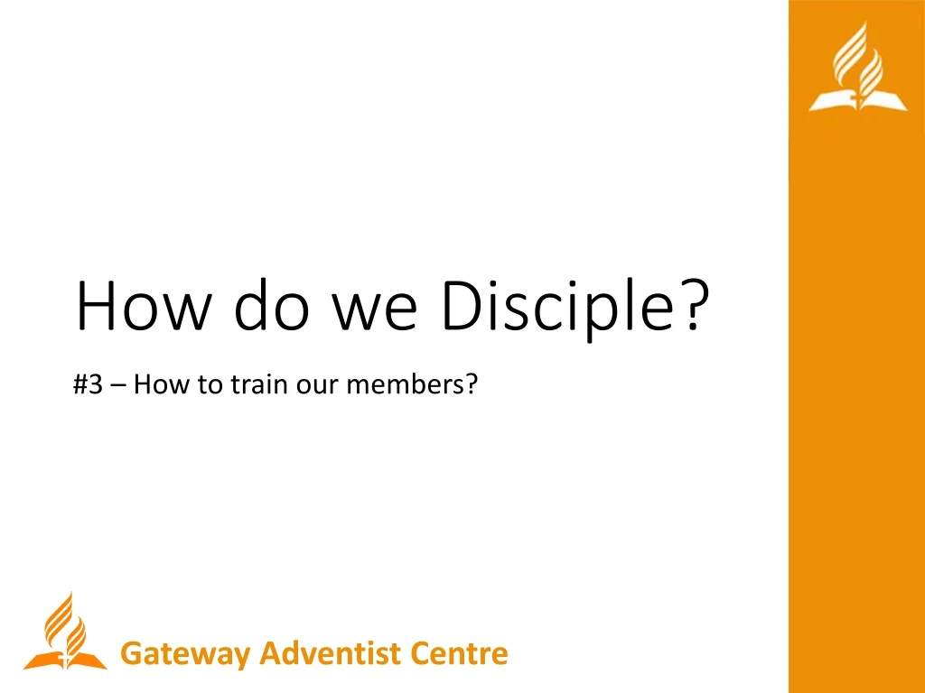 how do we disciple