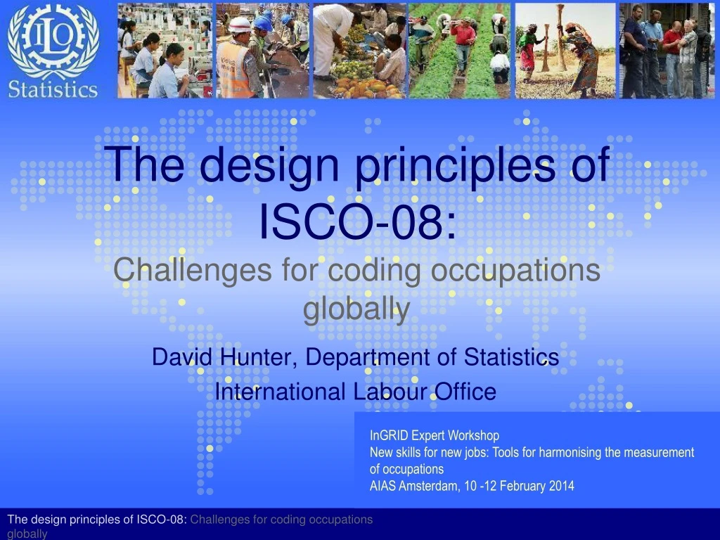 the design principles of isco 08 challenges for coding occupations globally