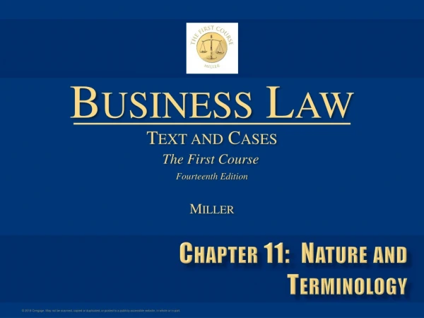 Chapter 11: Nature and Terminology
