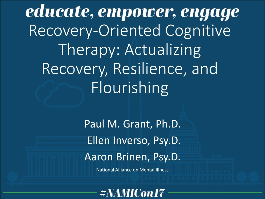 recovery oriented cognitive therapy actualizing recovery resilience and flourishing