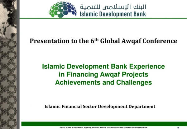 Islamic Financial Sector Development Department