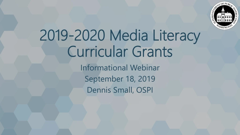 2019 2020 media literacy curricular grants