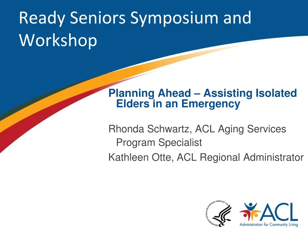 ready seniors symposium and workshop