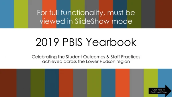 2019 PBIS Yearbook
