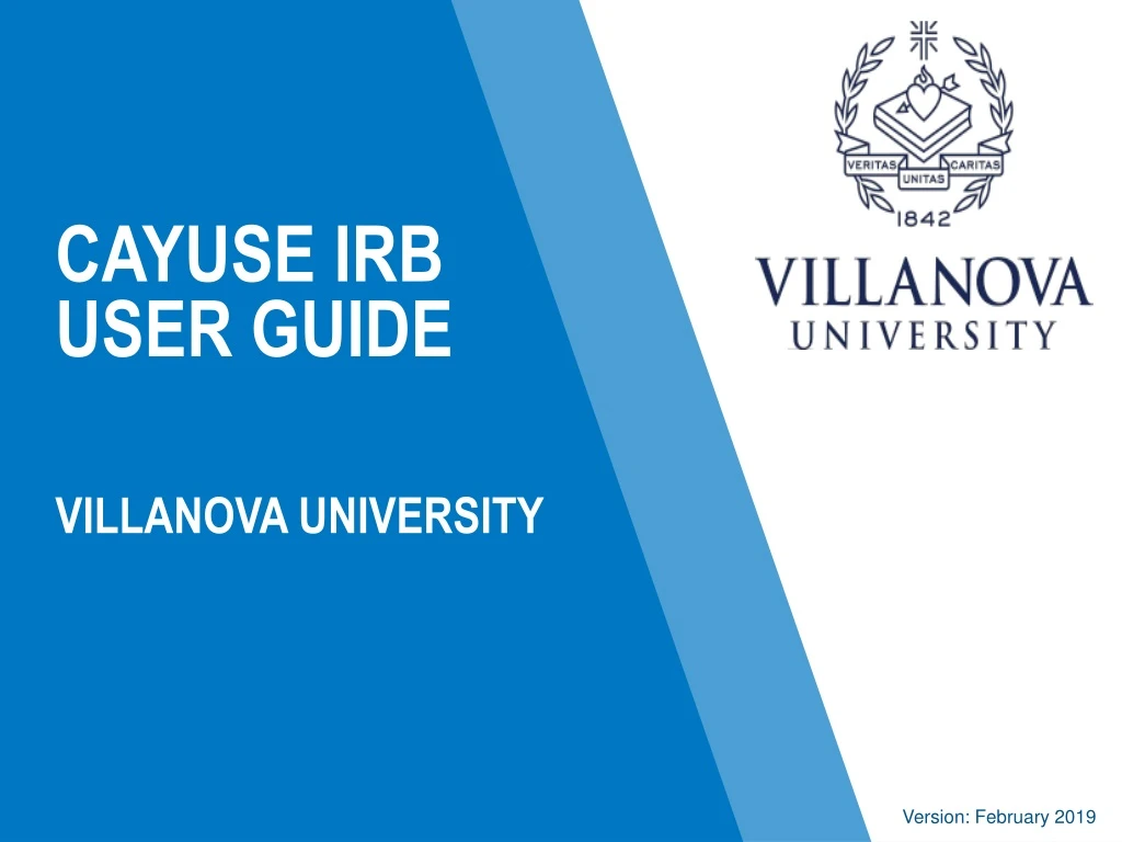 cayuse irb user guide villanova university