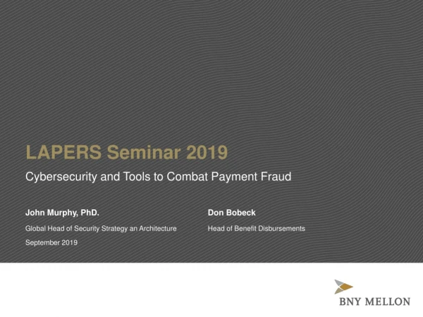 LAPERS Seminar 2019