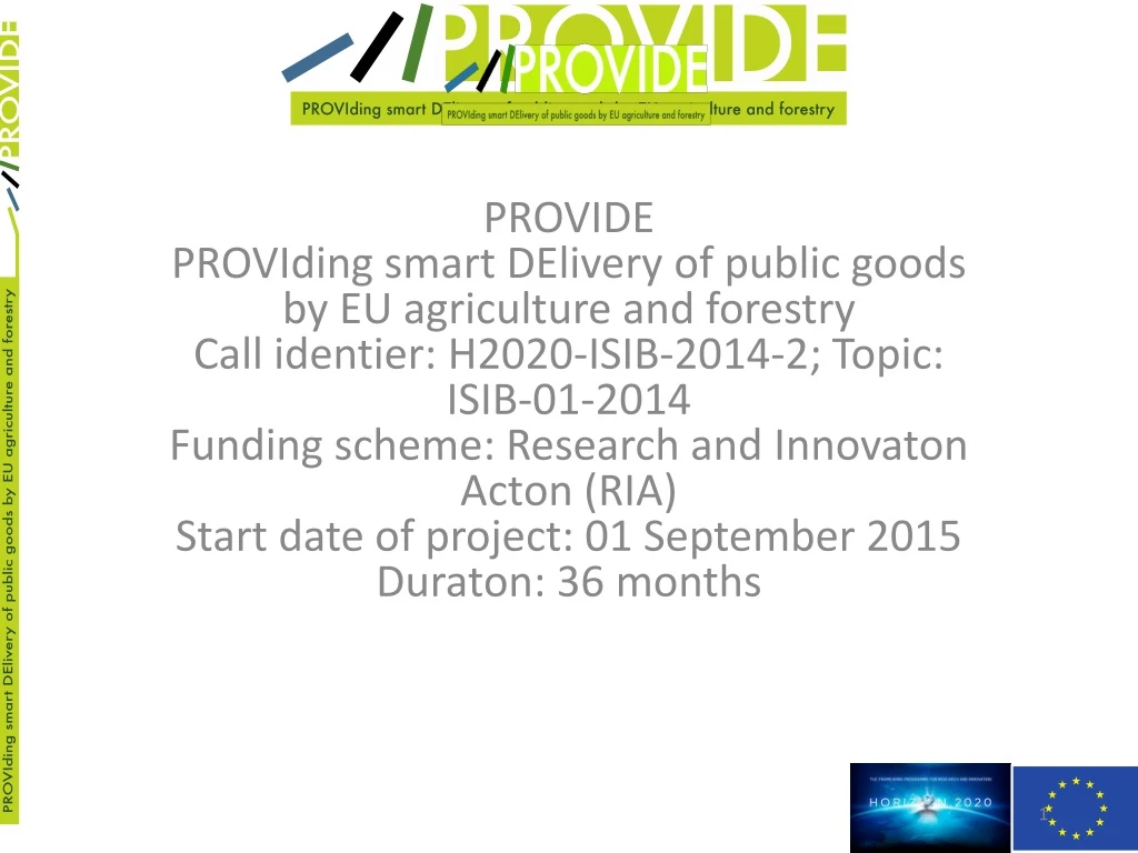 provide providing smart delivery of public goods