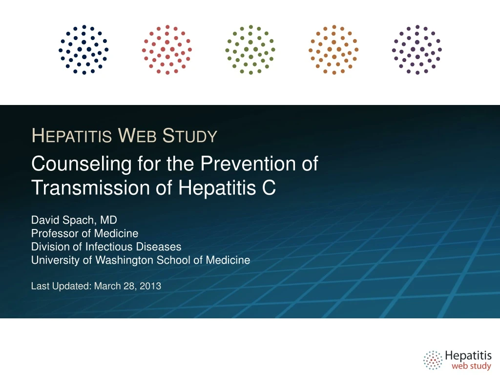 counseling for the prevention of transmission of hepatitis c
