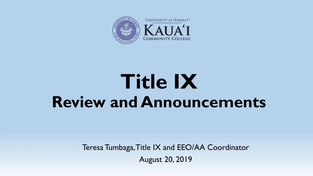 teresa tumbaga title ix and eeo aa coordinator august 20 2019