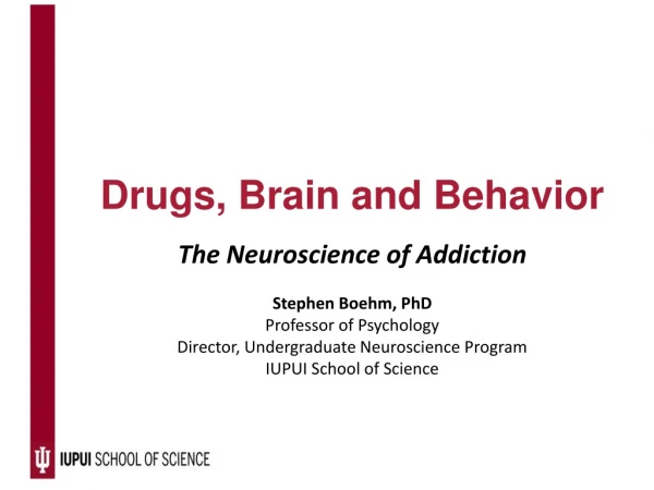 Drugs, Brain and Behavior