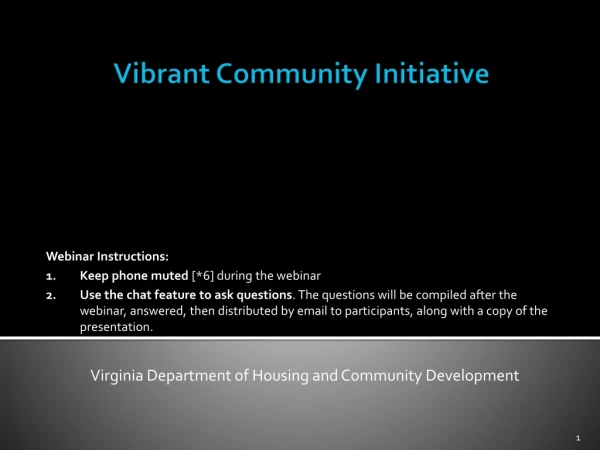 Vibrant Community Initiative