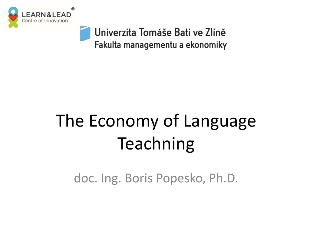 the economy of language teachning