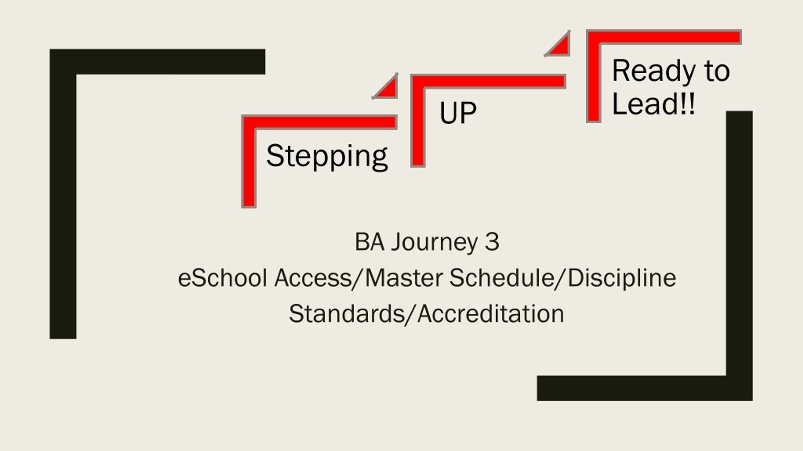 PPT - BA Journey 3 e School Access/Master Schedule/Discipline Standards ...