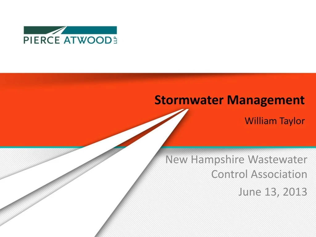 stormwater management william taylor