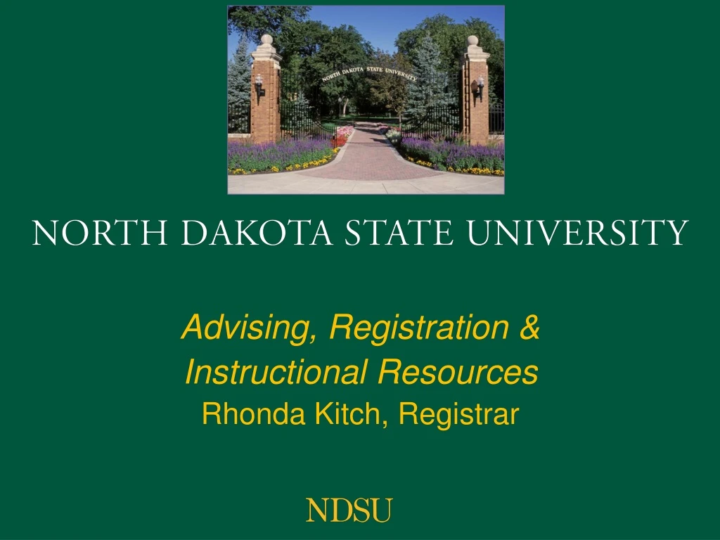 advising registration instructional resources rhonda kitch registrar