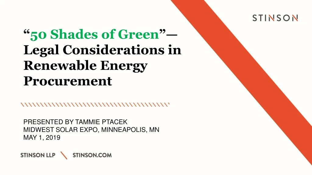 50 shades of green legal considerations in renewable energy procurement