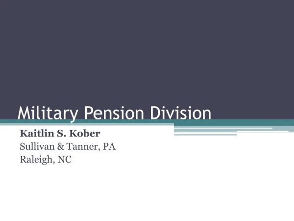 Military Pension Division