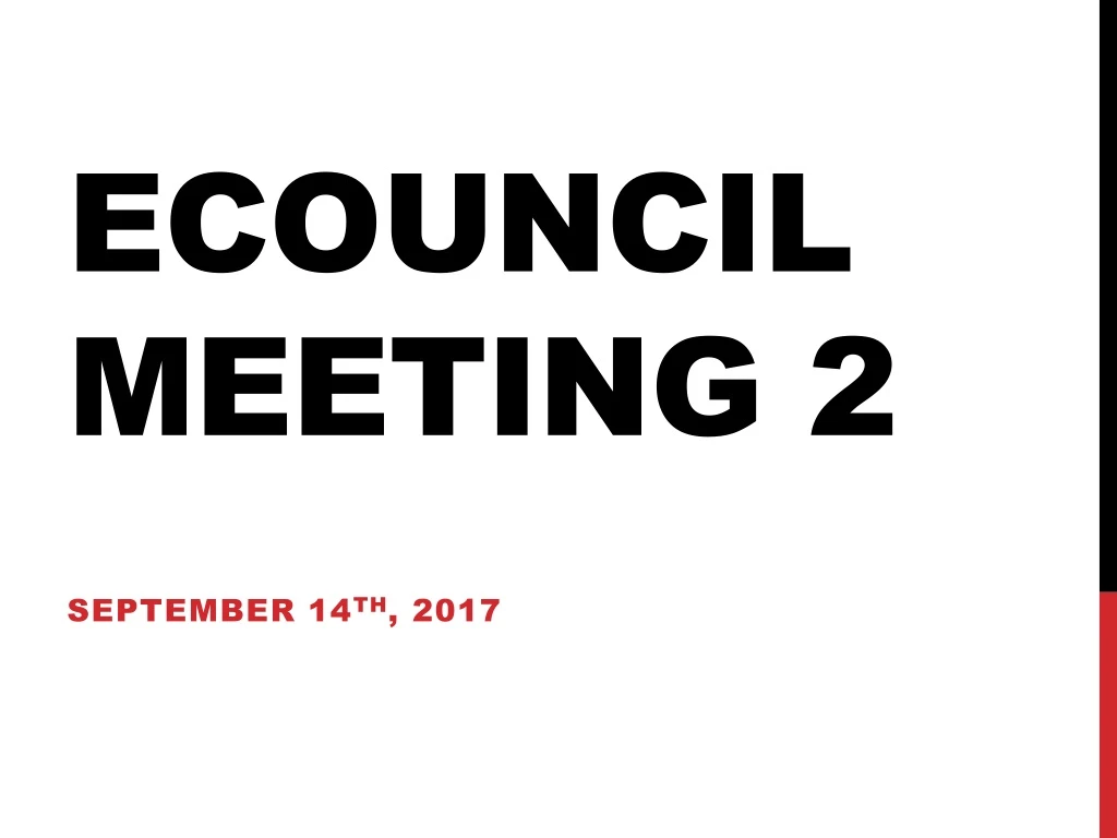 ecouncil meeting 2