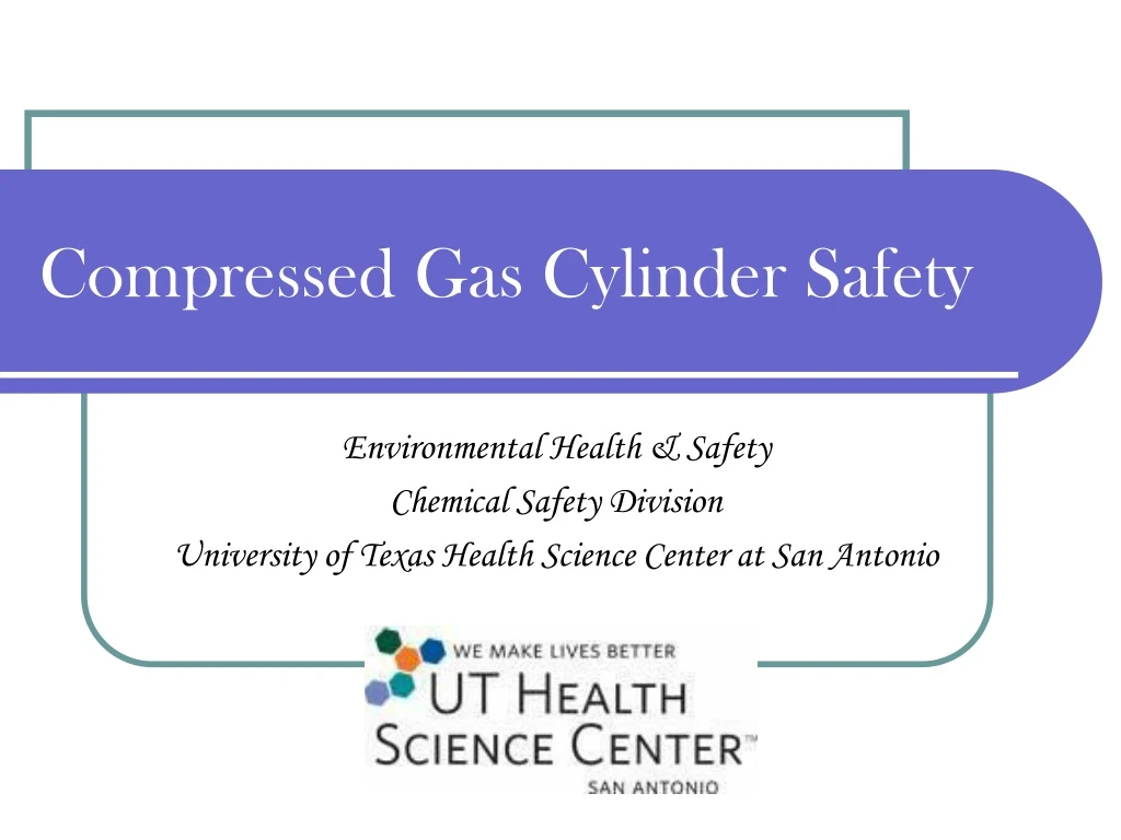 compressed gas cylinder safety