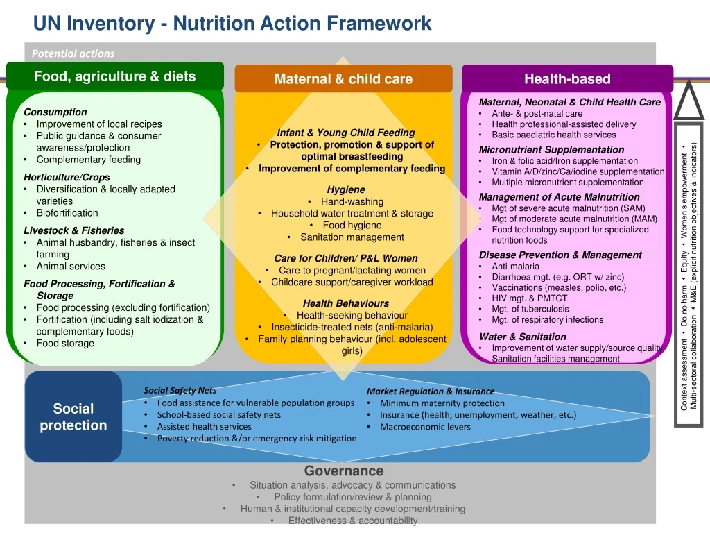 un inventory nutrition action framework