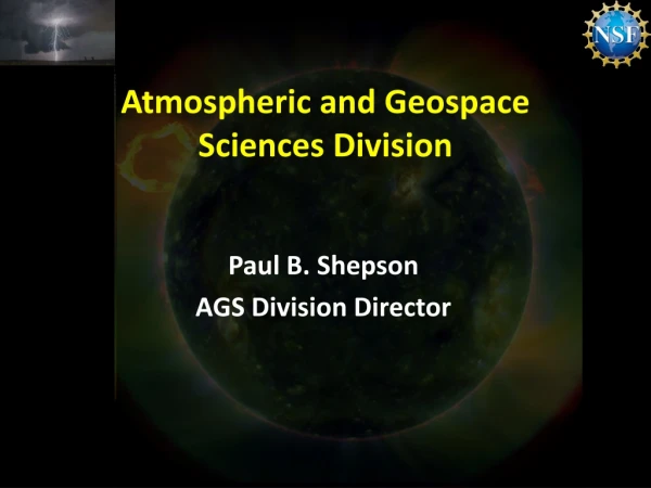 Atmospheric and Geospace Sciences Division